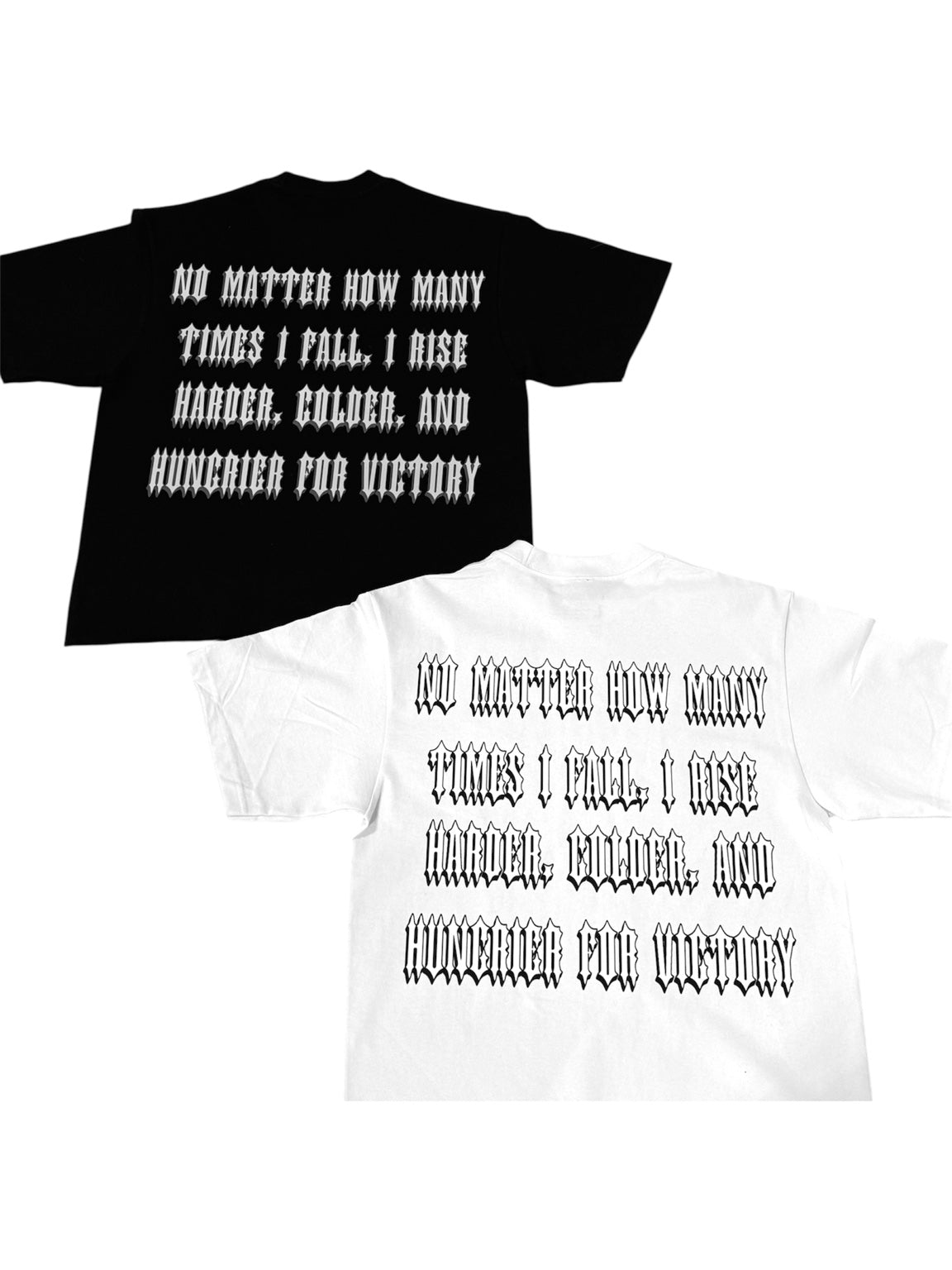 EMPTHRTZ “Hunger Never Dies” Heavyweight Tee (Black/White)