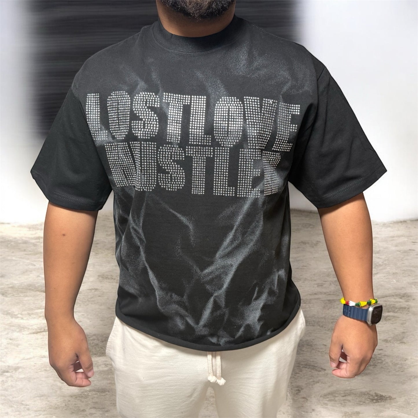 LostLove Hustler Tee – Black Smoke